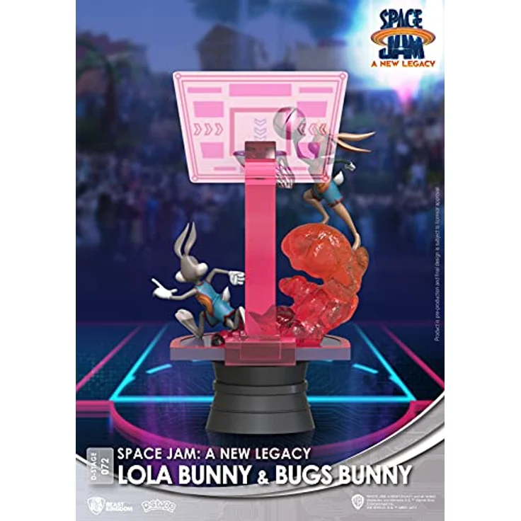 Beast Kingdom Space Jam 2 D-Stage, Diorama mit Lola und Bugs Bunny, ca. 15 cm, transparentes Display-Box – Bild 4