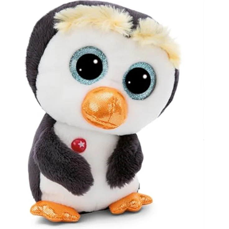 NICI Kuscheltier GLUBSCHIS Pinguin Prince Nigu 15cm grau - Stofftier aus weichem Plüsch, niedliches Plüschtier zum Kuscheln und Spielen – Bild 1