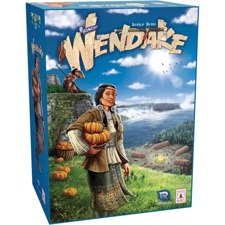 European Player Network Wendake (RGS-00820), strategisches Brettspiel über das Wyandot-Volk im Siebenjährigen Krieg mit innovativem Aktionsauswahlmechanismus