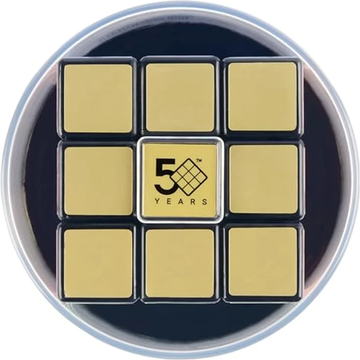 SPIN MASTER Rubik's 3x3 Retro Cube 50th Anniversary, Geschicklichkeitsspiel im klassischen Design, Mehrfarbig – Bild 6