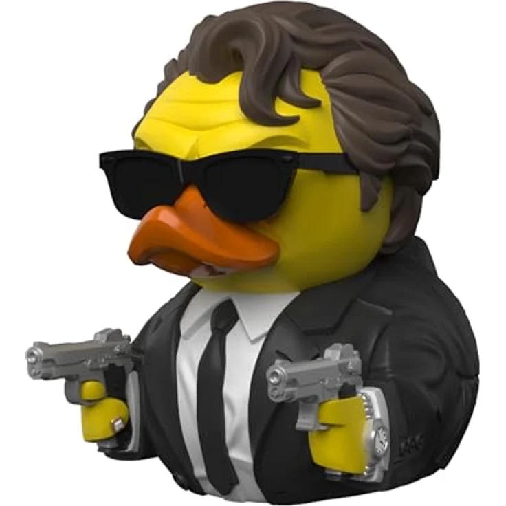 TUBBZ First Edition: Reservoir Dogs - Mr. White, Cosplaying-Gummiente Vinylfigur, 9 cm groß, in stapelbarer Badewannen-Vitrine – Bild 1