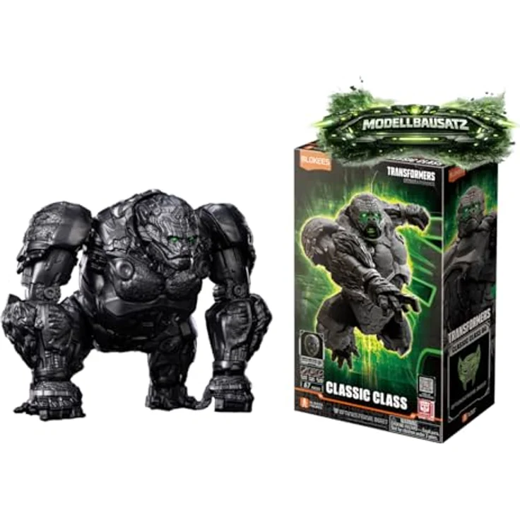 Blokees Transformers Classic Class Optimus Primal Beast, Bausatz bewegliche Figur mit 67 Teilen und beleuchteten Augen, 8,5 cm – Bild 1