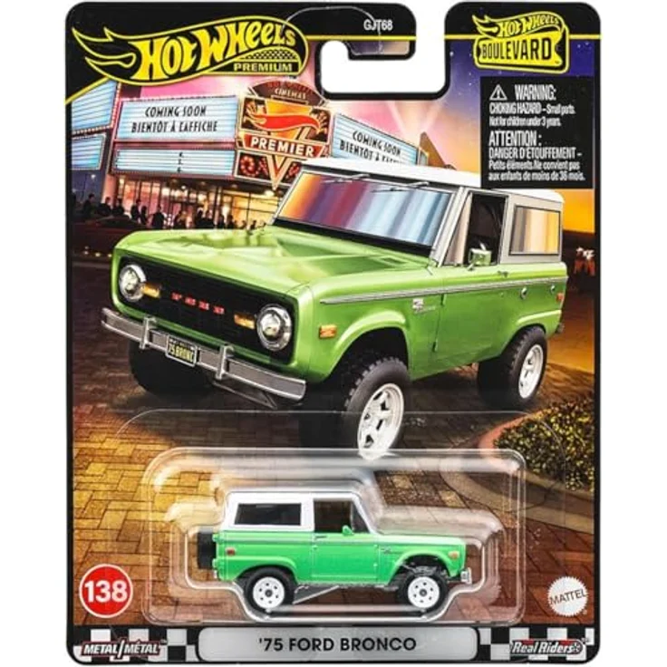 Hot Wheels 75 Ford Bronco JBL12, Spielzeug-Rennwagen im Maßstab 1:64, Druckguss Metall, Boulevard-Kollektion – Bild 4