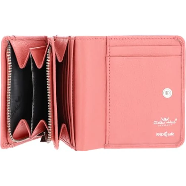 Golden Head Madrid Geldbörse Kinderportemonnaie, RFID Schutz, 100% Leder, 10 cm, orange – Bild 3