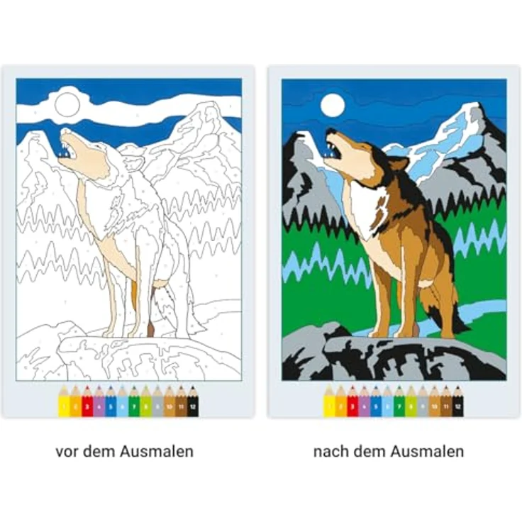 Ravensburger Verlag GmbH Malen nach Zahlen CreArt - Malen nach Zahlen - Gefährliche Tiere, altersgerechte Motive und nummerierte Ausmalfelder – Bild 6