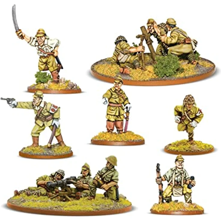 Warlord Games Bolt Action Japanese Army Support Group, 1/56 Maßstab, 11 Metall-Miniaturen, Montage und Lackierung erforderlich – Bild 2