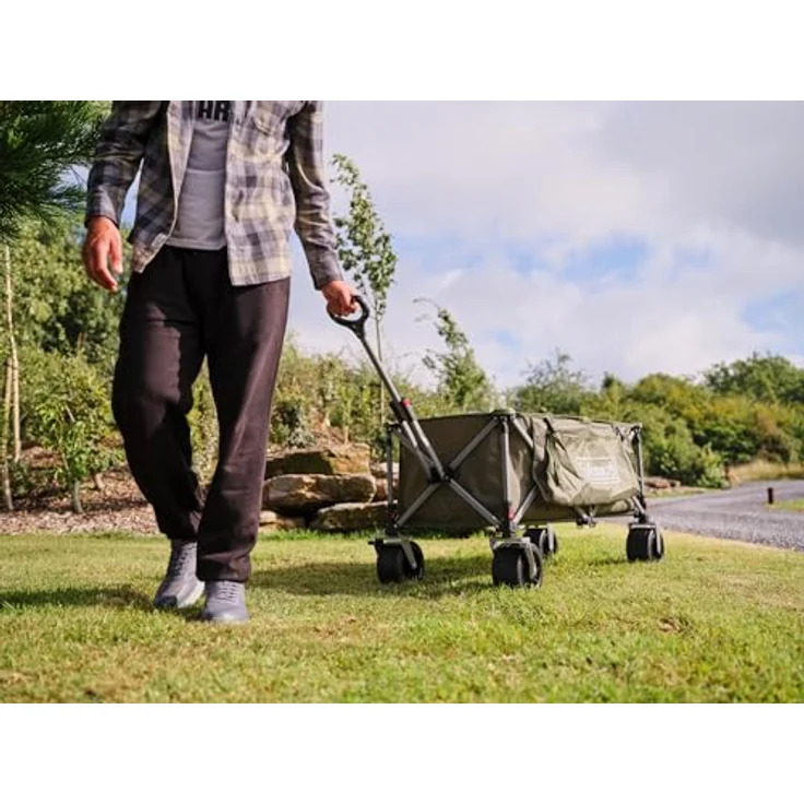 Coleman Ultimate Terrain Bollerwagen, 180 kg Tragkraft, 132 L Volumen, klappbar, grün-grau-schwarz – Bild 11