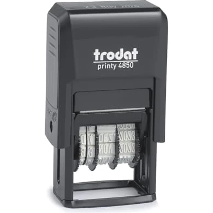 TRODAT Stempel Datumsstempel Printy 4850/L/ 3.8 mm Eingegangen, Selbstfärbend mit Lagertext, 2-farbig. – Bild 2