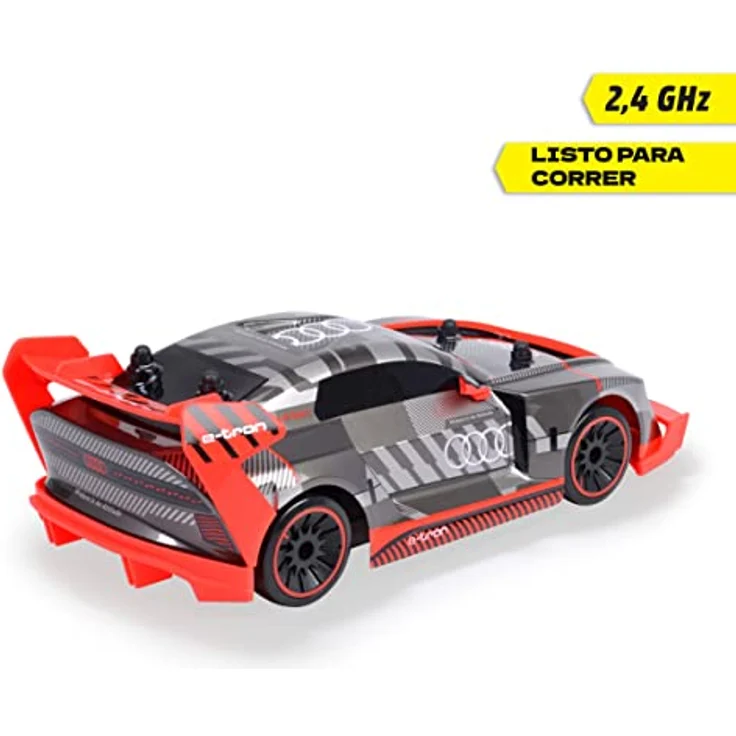 Dickie Toys - RC Audi S1 E-Tron Quattro Drift Car (30 cm) - RC Auto mit 2-Kanal FS Fernsteuerung (2,4 GHz) & Allradantrieb - ferngesteuertes Auto für Kinder ab 6 Jahre, bis 12 km/h – Bild 4