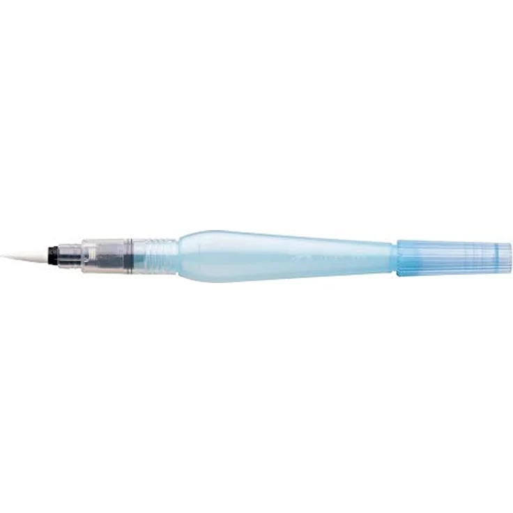 Pentel XFRH/1-B Aquash Wassertankpinsel, rund (breit) mit hochwertiger Nylon-Spitze, für Aquarell-Techniken und Brushlettering, ovale Form mit Schutzkappe – Bild 1