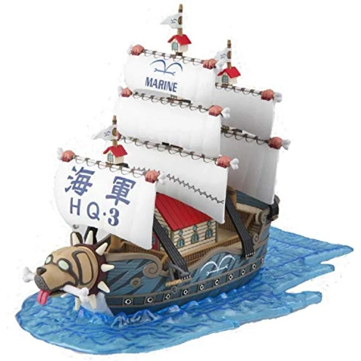 BANDAI Grand Ship Collection: Garp's Warship (One Piece), hochdetaillierter Steckbausatz aus Spritzguss, mehrfarbig – Bild 1