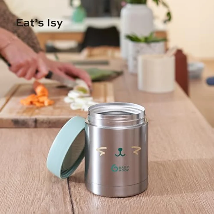 Babymoov EATS'ISY Edelstahl-Thermobehälter für Babynahrung, 350ml Füllmenge, hermetischer Schraubverschluss – Bild 2