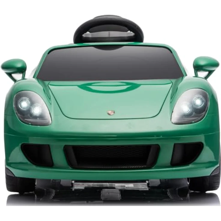 Sun Baby Porsche Carrera GT Kinderauto, Elektrofahrzeug mit 12V Akku, MP3-Funktion, Fernbedienung, grün – Bild 5