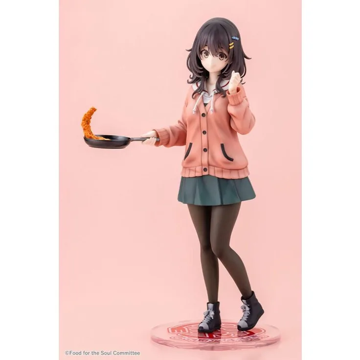 Kotobukiya Food for the Soul PVC Statue 1/7 Mako Kawai, 24 cm, detailreiche Sammlerfigur aus hochwertigem PVC, in Fensterbox