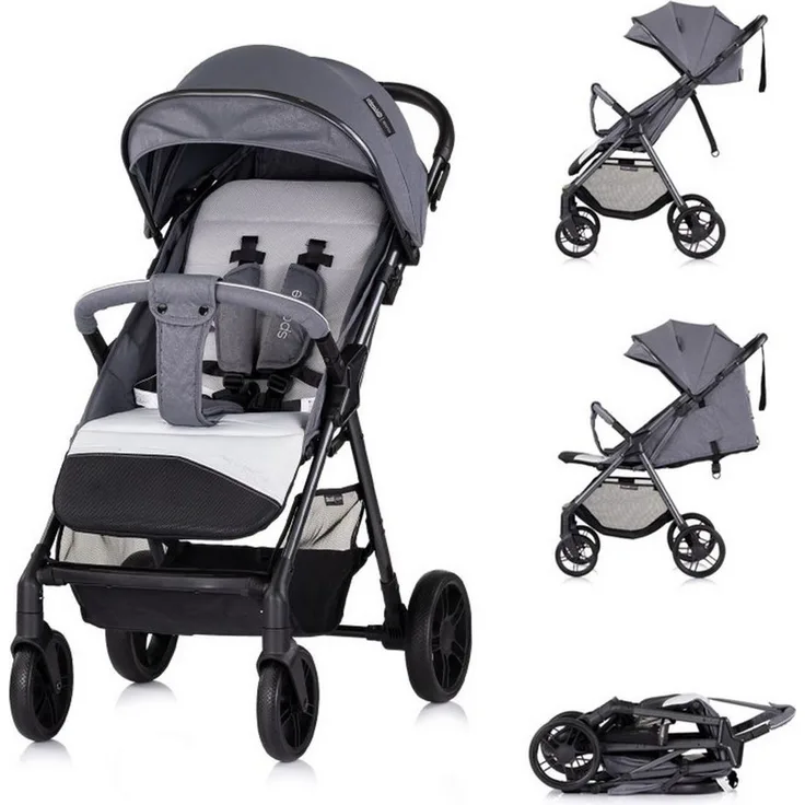 Chipolino Kinder-Buggy Kinderwagen Sparkle Buggy, faltbar, verstellbar, blau