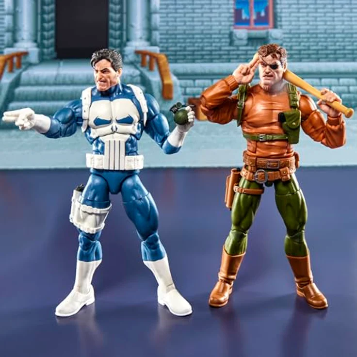 Marvel Legends Series Gamerverse Punisher und Nick Fury Action-Figuren, 15 cm, mit 20 Accessoires und beweglichen Punkten – Bild 2
