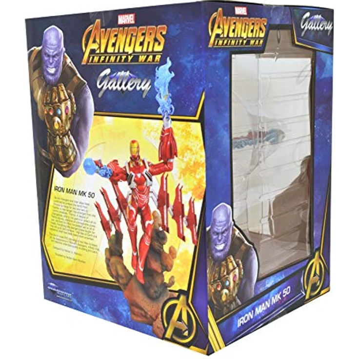 Diamond Select Avengers Infinity War PVC Statue Iron Man MK50, 23 cm, detailreiche Sammelfigur aus hochwertigem PVC – Bild 4