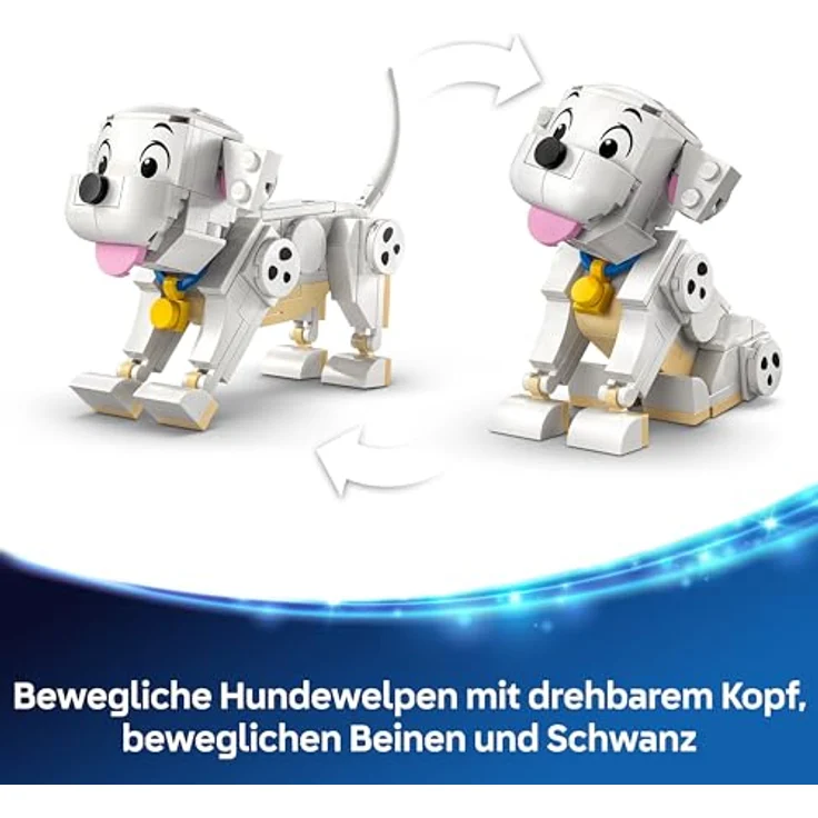 LEGO Disney Classic 43271, Die Welpen Lucky und Penny aus 101 Dalmatiner, Bausatz mit 268 Teilen für Kinder ab 6 Jahren, Mehrfarbig – Bild 4