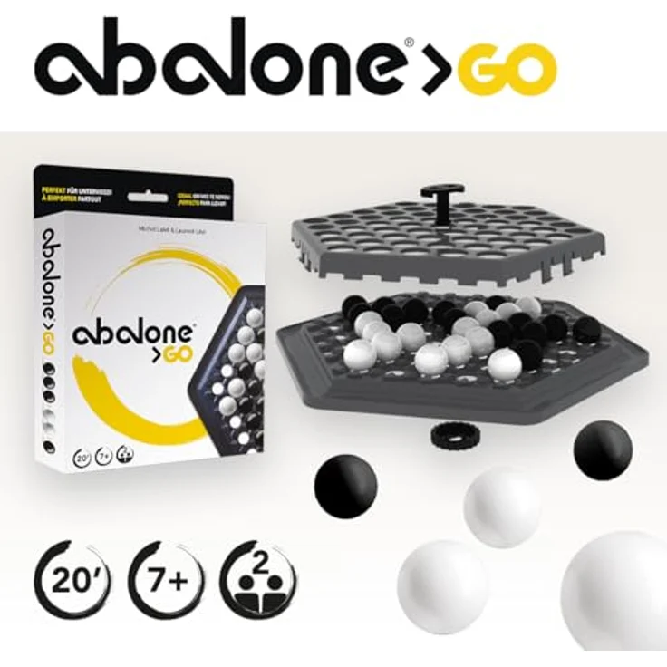 Zygomatic Abalone Go, Familienspiel, 2 Spieler, ab 7+ Jahren, 20 Minuten, Deutsch – Bild 3
