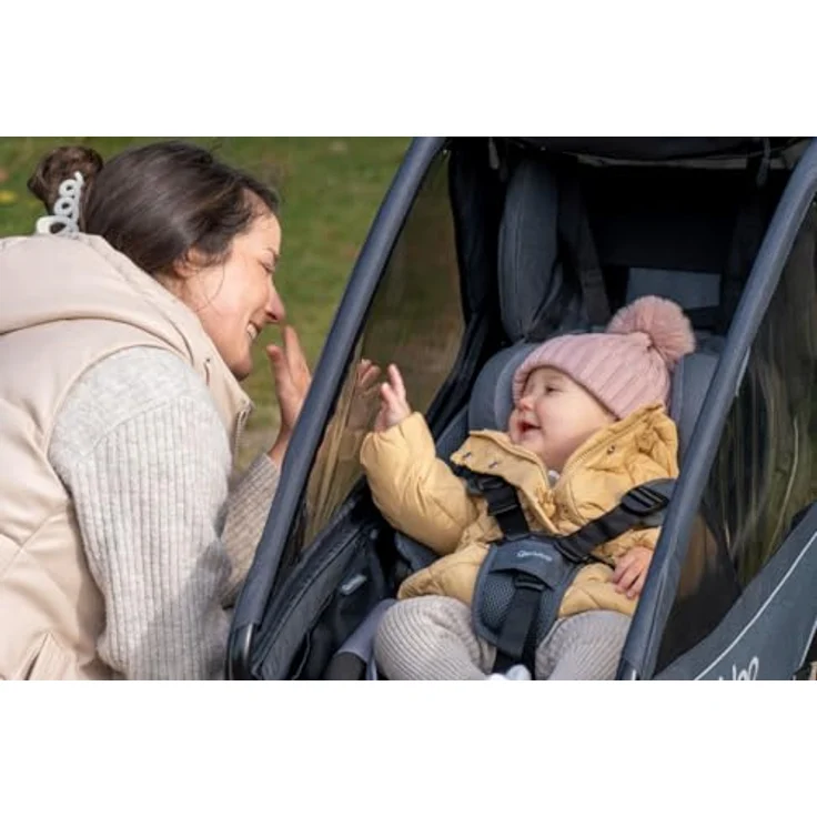 Qeridoo Hängematte Plus mit Sicherheitsrahmen für Babytransport – Bild 6