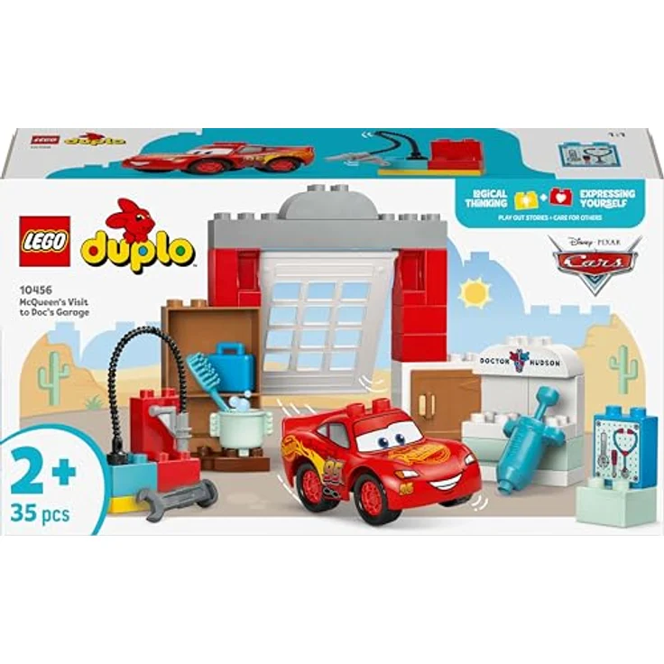 LEGO DUPLO Disney™ 10456 McQueens Besuch in Docs Werkstatt, Spielset mit 35 Teilen, mehrfarbig – Bild 10