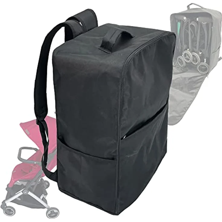 Brogtorl Reisetasche für Kinderwagen, Rucksack, kompatibel mit Cybex Libelle und GB Pockit+, 600D Oxford-Gewebe, mehrere Verwendungsmöglichkeiten, faltbar, waschmaschinengeeignet – Bild 1