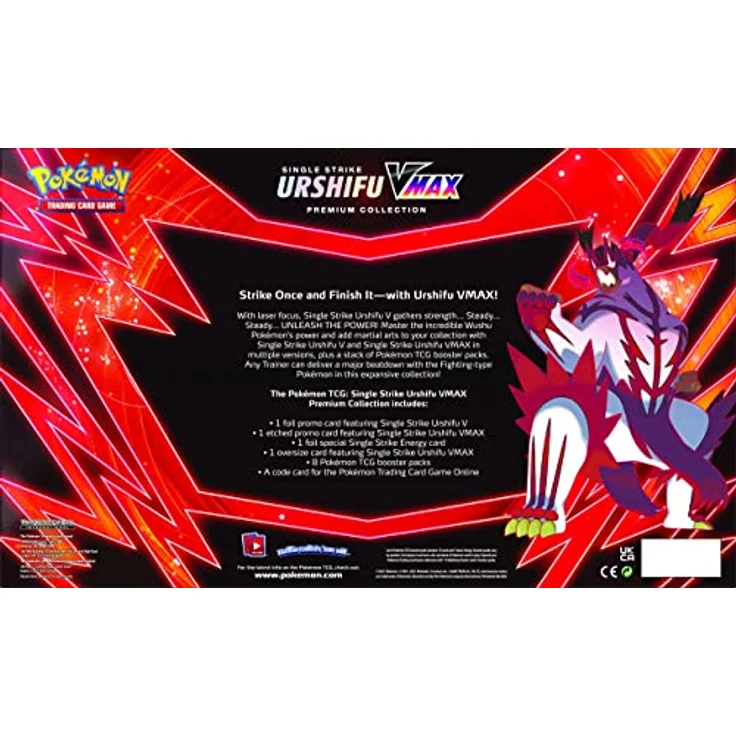 Pokémon Wulaosu Fokussierter Stil Vmax Premium-Box, Kartenspiel, ab 6 Jahren - Exklusiv bei Amazon, mächtige Vmax-Karte für Sammlung – Bild 4