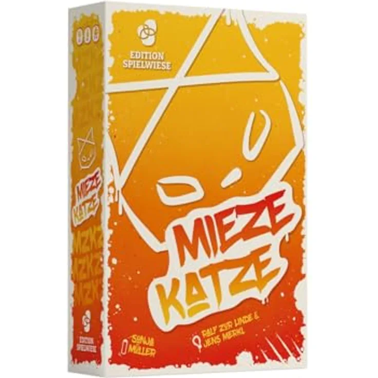 Edition Spielwiese Miezekatze, Brettspiel für Familien und Partys, kooperative Kommunikationsspiele mit Quietsche-Katze und Stoffmäusen