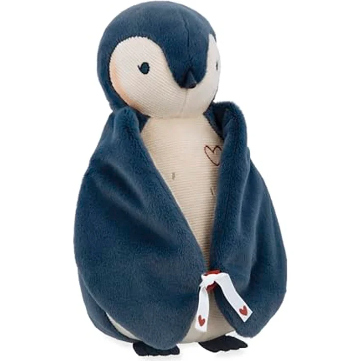 Kaloo Complices Baby Plüschtier, Blauer Pinguin mit weißem Rauschen und Aufnahmefunktion, 25 cm, ab Geburt, K212001 – Bild 2