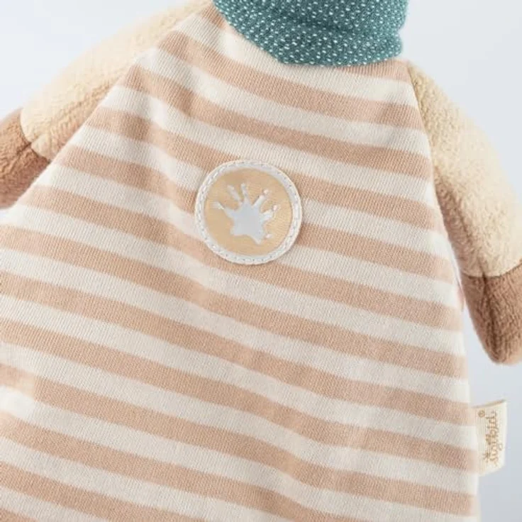 Sigikid Schnuffeltuch Lama Vanilla, Schmusetuch für Babys mit abwechslungsreichen Stoffen – Bild 4