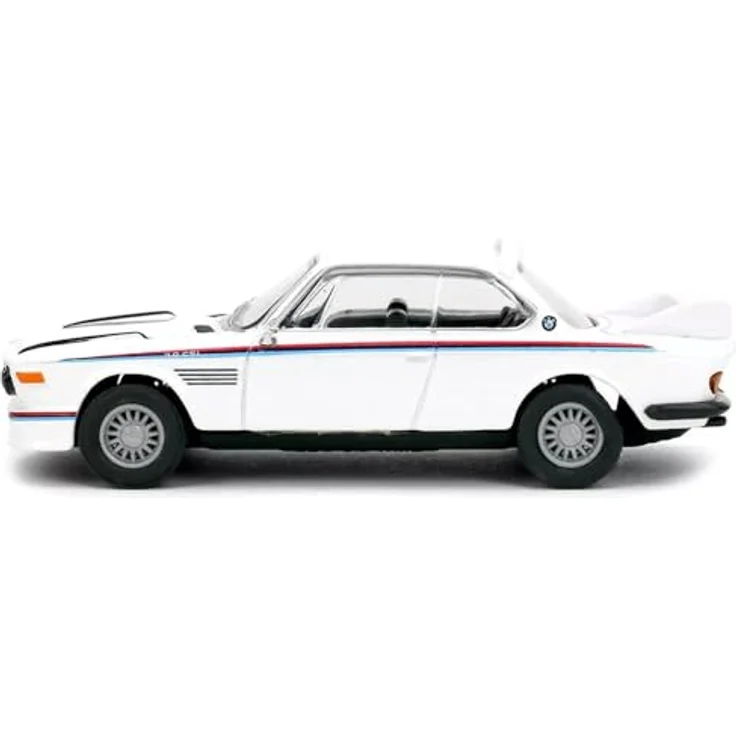 Majorette Collection 1975 BMW 3.0 CSL, Modellauto im Maßstab 1:64 mit Metallchassis, Gummireifen und Showcase, Welle 2, ab 14 Jahren – Bild 2