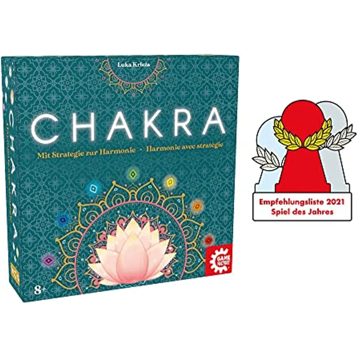 Game Factory 646277 Chakra, Mit Strategie zur Harmonie, Familienspiel, Strategiespiel für Erwachsene und Kinder ab 8 Jahren (Grundspiel)