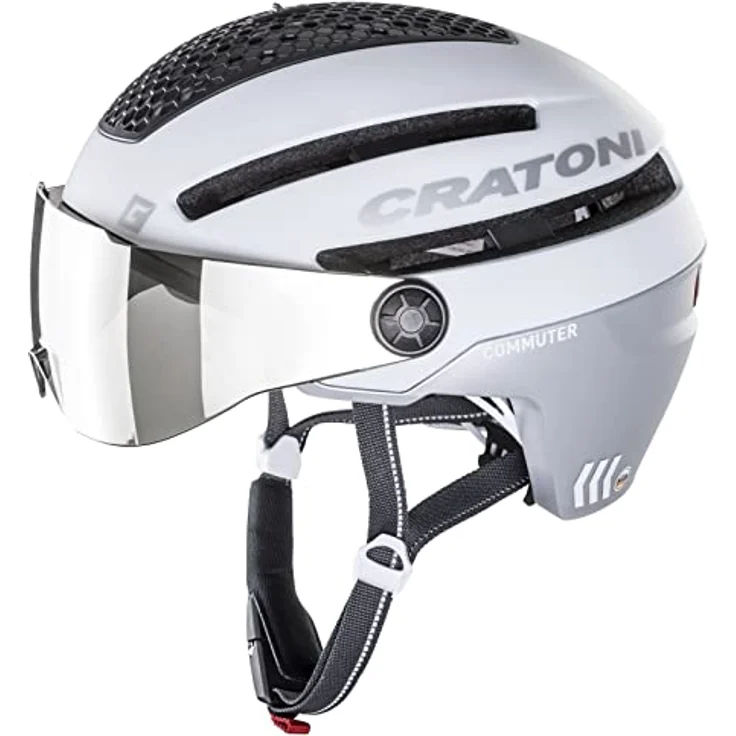 Cratoni Commuter Fahrradhelm weiß in Gr. M/L (58-61cm) – Bild 2