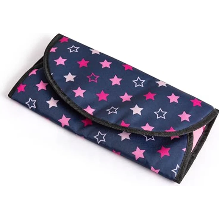 Bayer Design 69016AA Wickeltasche für Puppen, Blau/Rosa, mit Winkelunterlage und Stoffwindel – Bild 3
