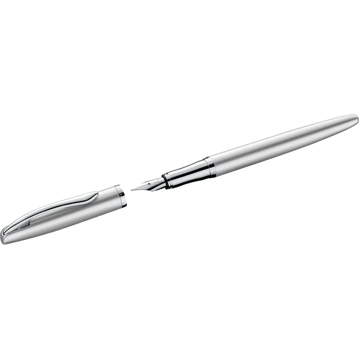 Pelikan Füllhalter Jazz® P36 Noble Elegance / Metall, silber, Patronenfüllsystem, mittlere Edelstahlfeder, perlmutt-schimmernd – Bild 1