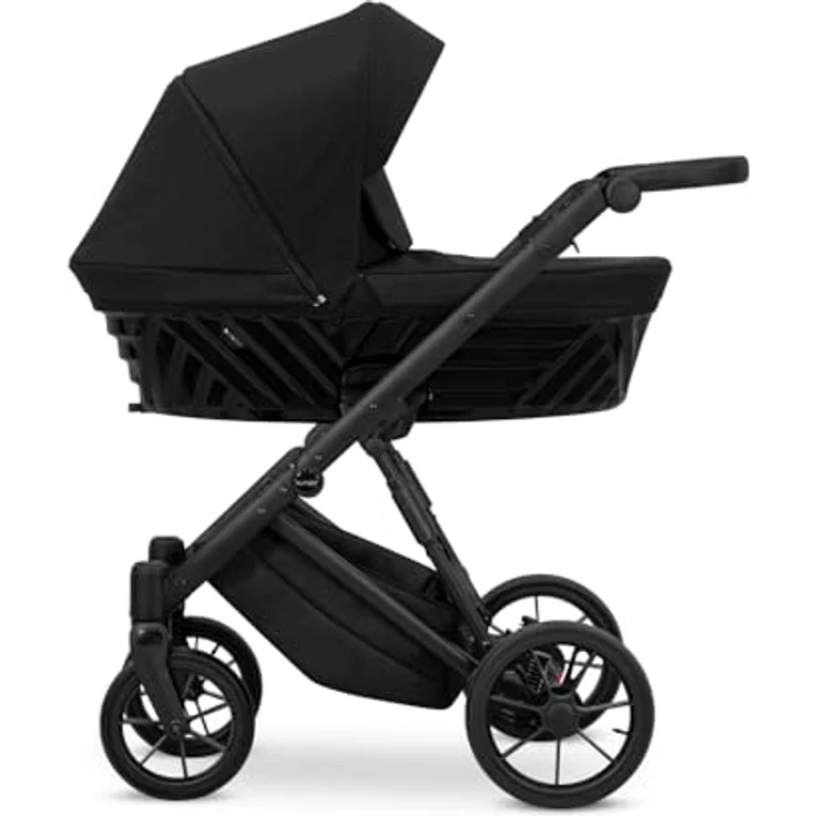 Kunert Ivento 2in1 Kombikinderwagen, tiefschwarz mit schwarzem Rahmen – Bild 2