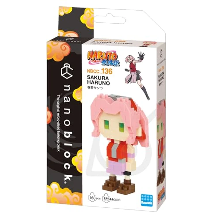 Nanoblock Figurine Naruto Shippuden Sakura Haruno - Mini-Figur mit 160 Bausteinen - Bausatz Modell - Spielzeug ab 12 Jahren - NBCN136 – Bild 4