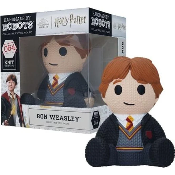 Fanatic Ron - Handmade By Robots N°64 - Sammler-Vinylfigur Harry Potter mit nostalgischem, handgestricktem Design