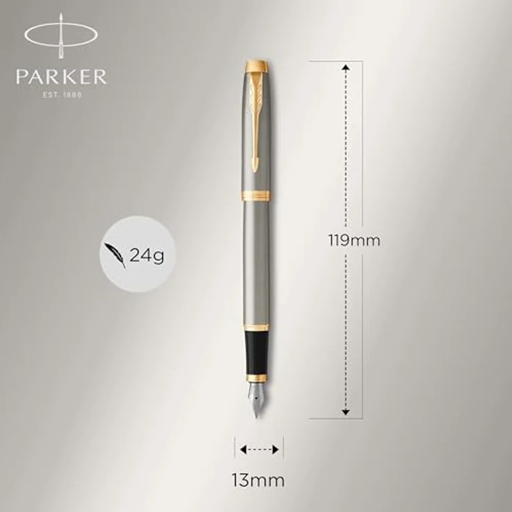 Parker Füllfederhalter IM Core, Premium IM Füller Feder M Gold- oder Chromzierteile – Bild 4