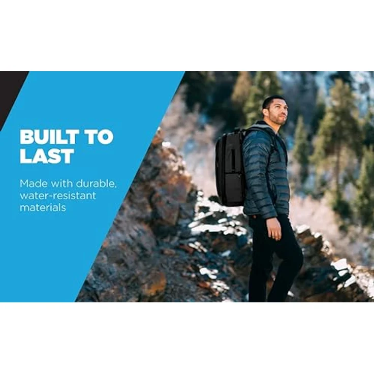 Gomatic Navigator Travel Pack 32-41 L BLACK | Reisetasche | Reise-Rucksack | Carry-On Bag | Backpack | Gym Pack | Laptop-Tasche | Daypack - wasserabweisend – Bild 4