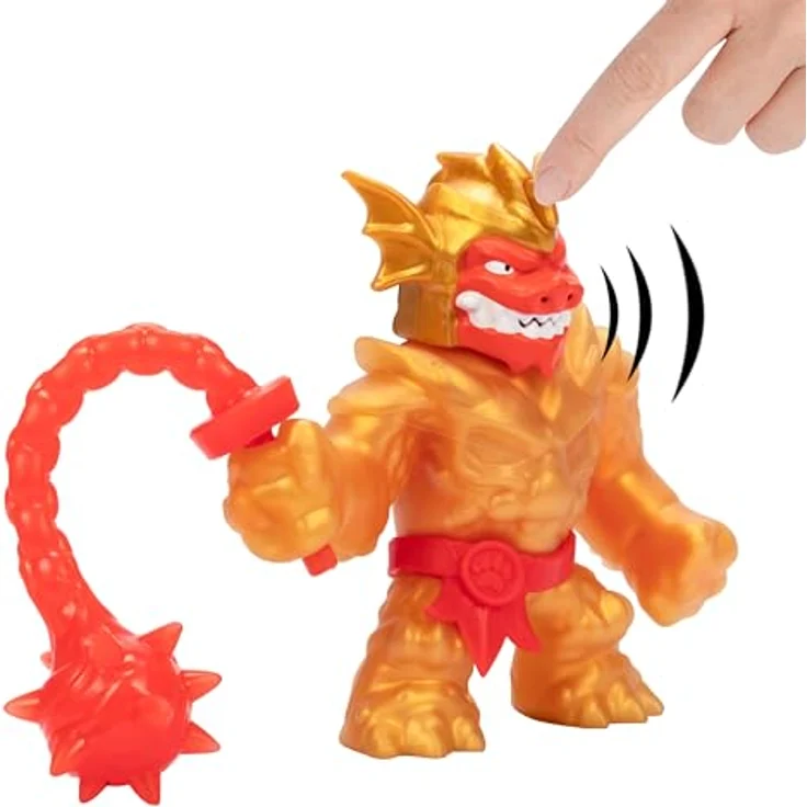 Heroes of Goo Jit Zu Stretch Strikers Deluxe Hero Pack Blazagon, Dehnbare Actionfigur mit Goo-Waffe und über 20 Kampfgeräuschen – Bild 5