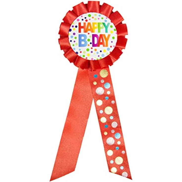 Folat Geburtstag Anstecker / Order mit Punkten XL