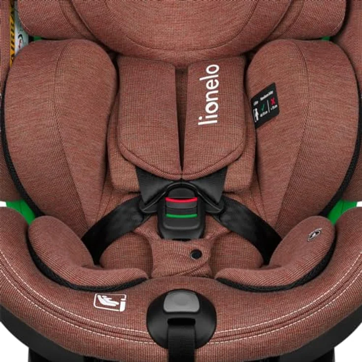 lionelo Autokindersitz HARMONY I-SIZE, ab: ab Geburt, bis: bis 12 Jahren, ab: 0,00 kg, bis: 36,00 kg, (Set), Basis 360'/ISOFIX/i-SIze/Gürtelalarm/viele Annehmlichkeiten, blau – Bild 5