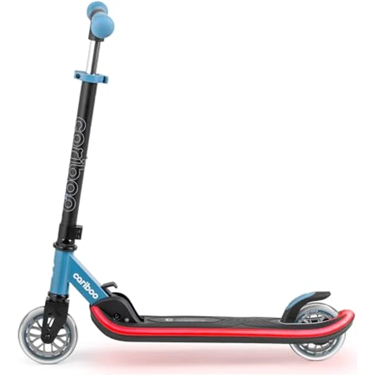 CARIBOO Cariboo LEDStar, Zweirad-Roller mit leuchtendem LED-Trittbrett und 11 Lichtmodi, klappbar, blaulicht – Bild 2