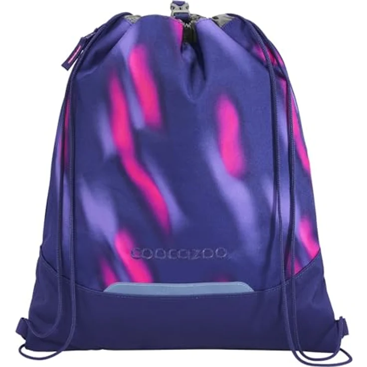 coocazoo Aurora Glow Sportbeutel, Turnbeutel mit 10 l Volumen, reflektierend, aus 9 recycelten PET-Flaschen – Bild 1
