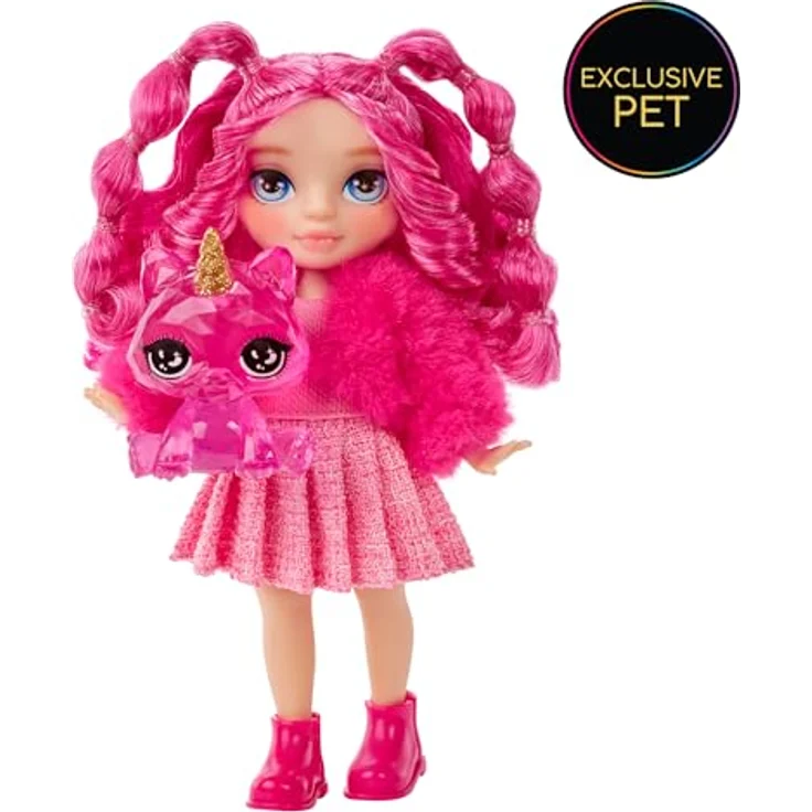 Rainbow High Anziehpuppe Rainbow High Littles Dolls - Magenta (Pink) - Modepuppe mit Zubehör, langem Haar und süßem Miniatur-Haustier - Preisvergleich – Bild 5