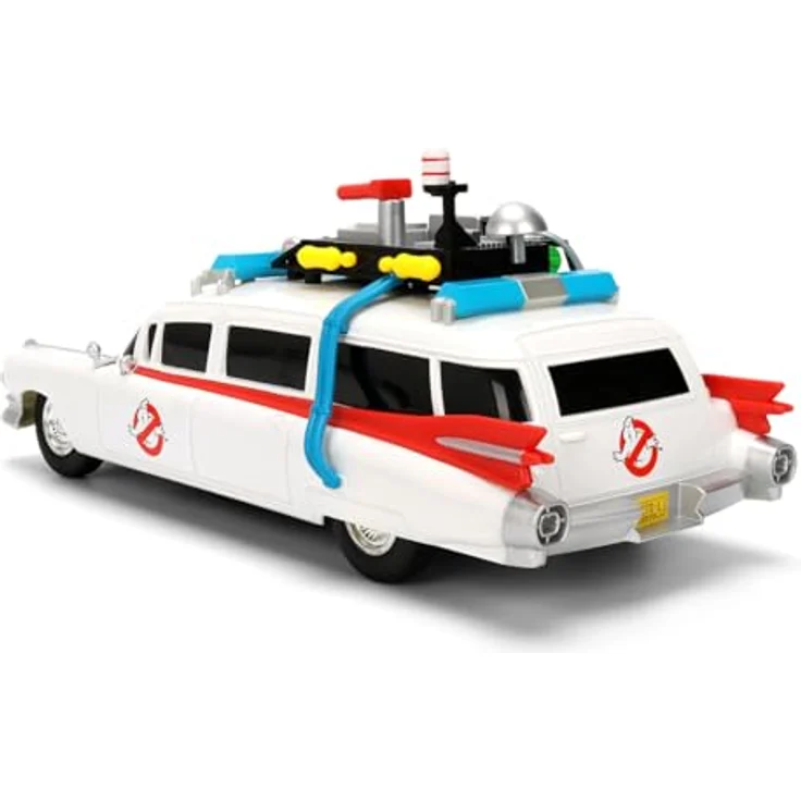 Jada Ghostbusters RC Ecto-1 1:16, detailgetreues Modellauto mit 2-Kanal-Funksystem, 2,4 GHz, USB-Ladefunktion, mehrfarbig – Bild 4
