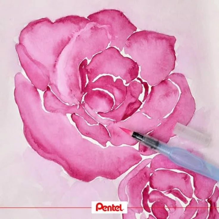 PENTEL Aquash Brush, Malpinsel mit mittlerer Spitze im Blisterformat – Bild 3