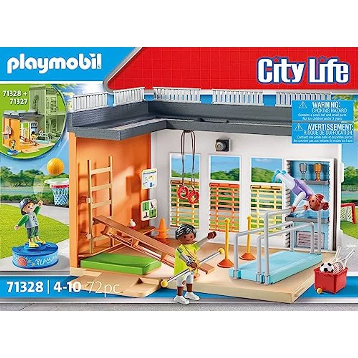 Playmobil® Anbau Turnhalle (71328), My City Life Konstruktions-Spielset, (72 St), Made in Germany – Bild 5