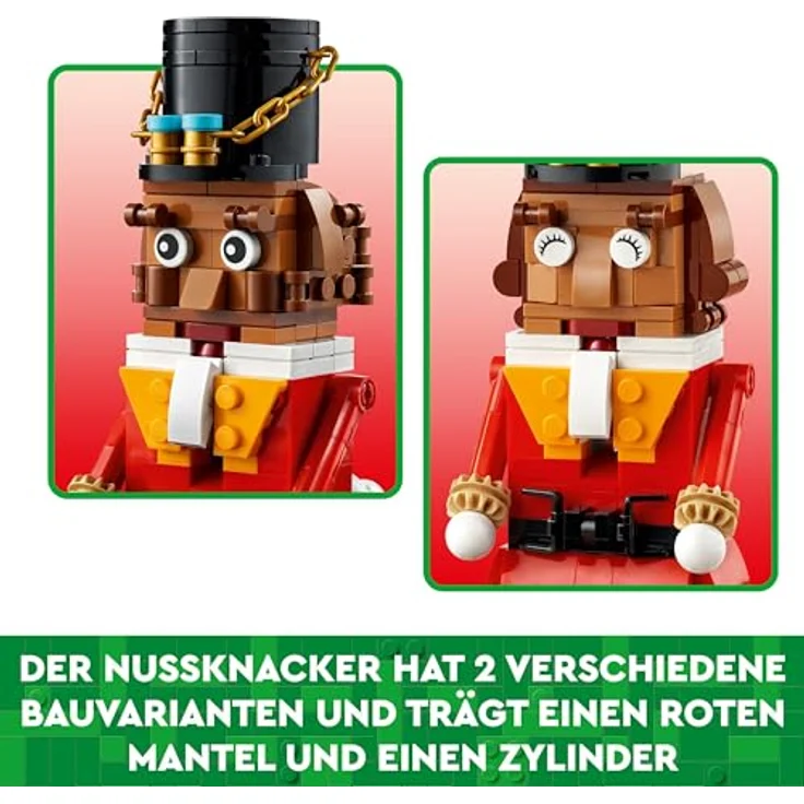 LEGO Nussknacker, Nussknacker-Figur, weihnachtliches Bauset für Jungen und Mädchen, Geschenk zu Weihnachten für Kinder, Weihnachtsdeko, Spielzeug zum Sammeln, lässt Kinder fantasievoll Spielen 40640 – Bild 5